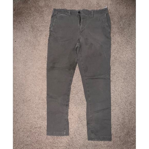 American Eagle Men's Slim Chino Gray Pants size 36 X 32 - Picture 1 of 8